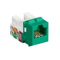 Black Box Network Services Black Box Network Services FMT634-R3-25PAK Gigatrue2 CAT6 Jacks for Universal Wiring Component Level; Green - Pack of 25 FMT634-R3-25PAK